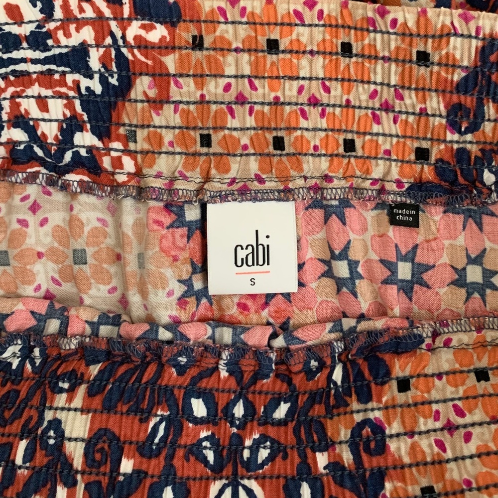 Cabi Isabel Patchwork Ruffle Skirt - image 4